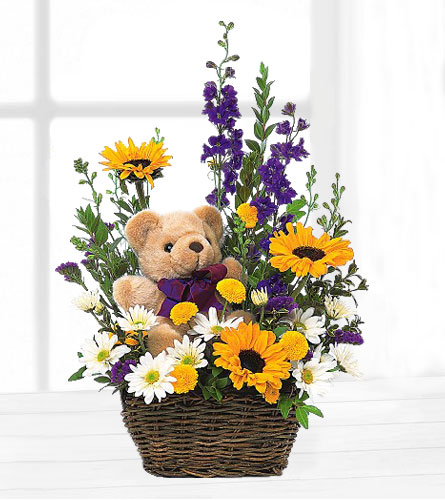 Basket and Bear Arrangement